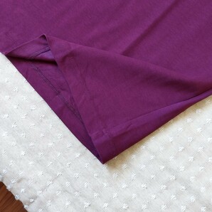 未使用 タグ付 ユニクロ UNIQLO エアリズム コットン オーバーサイズ Tシャツ 5分袖 xl メンズ purple●ネコポス 送料無料の画像4