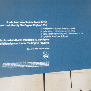 2枚 10インチアナログレコード盤 UNITED FUTURE ORGANIZATION 「LOUD MINORITY」TAKING LOUDの画像3