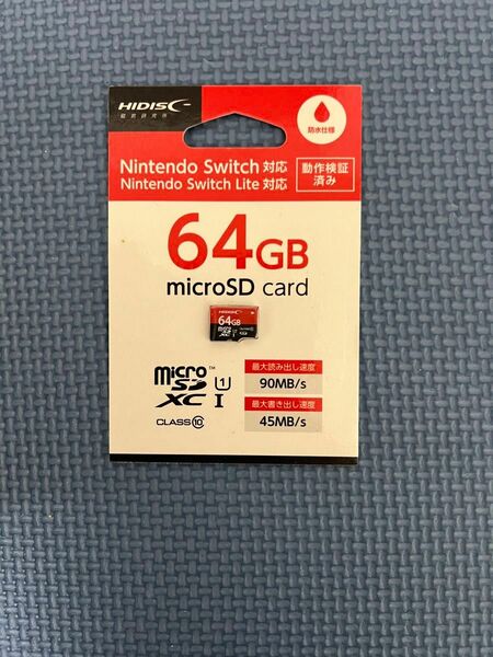 HIDISC ゲーミング microSDXCカード 64GB 