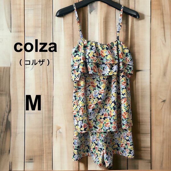 colza（コルザ）キャミ　キュロット　パンツ　レディース　M オールインワン 花柄