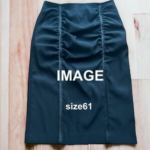 image イマージュ　レディース　ボトムス　スカート　size61 黒 ブラック