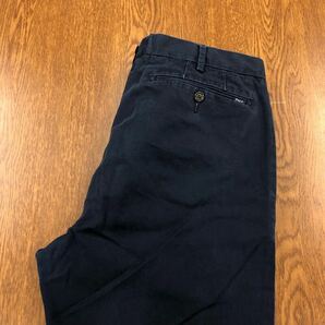 【FD199】POLO RALPH LAUREN W34 L32 チノパンツ ワークパンツ ネイビー TAILORED SLIM FIT ブランド古着 ポロ ラルフローレン 送料無料