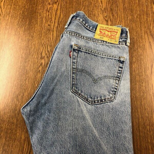 【FD225】Levi's 505 W34 L30 ジーンズ ジーパン デニムパンツ メンズブランド古着 リーバイス505 ボタン裏刻印3405 送料無料