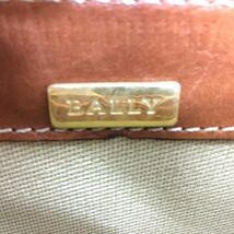 L001-I55-896 BALLY バリー 革カバン バッグ バッグ カラー茶色 レトロ 18×44×31 大容量_画像6