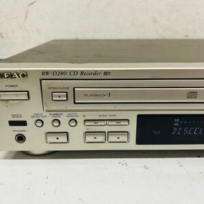 YN25-I50-944 TEAC ティアック CDレコーダー RW-D280 通電確認済みの画像2