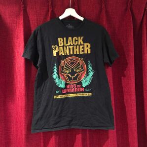 “MARVEL” Black Panther Tシャツ 半袖 メンズ ブラック マーベル ブラックパンサー ★US古着★