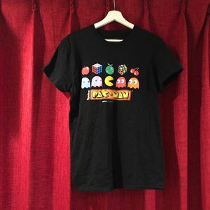 《Rubiks Cube×PAC-MAN》Brisco Brands Tシャツ 半袖 XL ブラック ユニセックス★US古着★