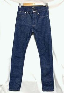 ★22SS 美品　A.P.C. アーペーセー　PETIT NEW STANDARD プチニュースタンダード 14.5oz テーパードスリムデニム W27