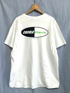 ☆ COCOLO BLAND ココロブランド　ロゴプリント クルーネックTシャツ ホワイト XL