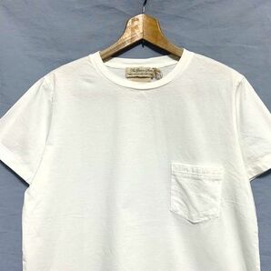 ★新品タグ付き REMI RELIEF レミレリーフ オフホワイト 上質コットン ポケットTシャツ 日本製 Mの画像2
