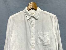 ★19SS 美品　BAYFLOW ベイフロー　リネン100％ レギュラーカラーシャツ ホワイト 2_画像2