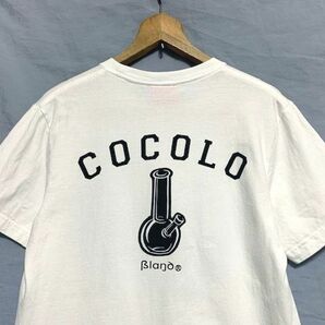 ☆美品 COCOLO BLAND ココロブランド ロゴプリント クルーネックTシャツ ホワイト Mの画像2