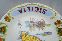 飾り皿　SICILIA シチリア イタリア　径：約24.5cm/検索 陶器 飾り物 オブジェ インテリア【04081】_画像5