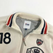 【1円】FILA GOLF フィラゴルフ 裏地付 ウール混 ニット ジップジャケット ホワイト系 L [240001991431] メンズ_画像3