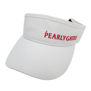 【1円】PEARLY GATES パーリーゲイツ 2022年モデル サンバイザー ホワイト系 FR [240101027634]