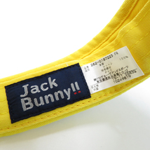 【1円】JACK BUNNY ジャックバニー サンバイザー イエロー系 FR [240101011005]_画像4