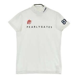 PEARLY GATES パーリーゲイツ ハイネック 半袖Tシャツ ホワイト系 0 [240101136805] ゴルフウェア レディース