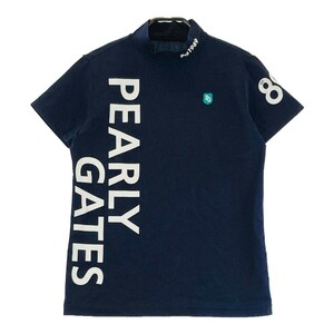 PEARLY GATES パーリーゲイツ 2020年モデル ハイネック半袖Tシャツ ネイビー系 1 [240101137111] ゴルフウェア レディース