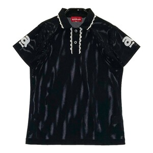 ARCHIVIO アルチビオ 2022年モデル 半袖 メッシュ ポロシャツ ブラック系 38 [240101162874] ゴルフウェア レディース