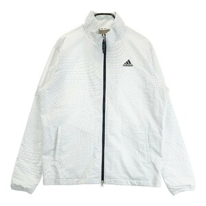 ADIDAS GOLF アディダスゴルフ U31057 ジップジャケット 総柄 グレー系 L [240101163408] ゴルフウェア メンズ