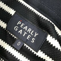 PEARLY GATES パーリーゲイツ 半袖ポロシャツ ボーダー柄 ネイビー系 0 [240101163245] ゴルフウェア レディース_画像5