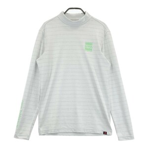 NEW BALANCE ニューバランス ハイネック 長袖Tシャツ 総柄 グレー系 4 [240101165189] ゴルフウェア メンズ