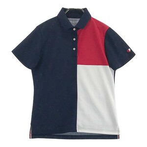 TOMMY HILFIGER GOLF トミー ヒルフィガーゴルフ 半袖ポロシャツ ネイビー系 L [240101166355] ゴルフウェア レディース