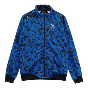 OAKLEY Oacley 461384JP Zip jacket Skull total pattern blue group L [240101165248] Golf wear men's 