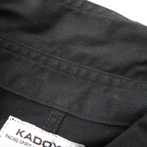 KADOYA カドヤ MOTO WORK SHIRT 長袖 ワークシャツ ブラック系 4L [240101159815] バイクウェア メンズ_画像8