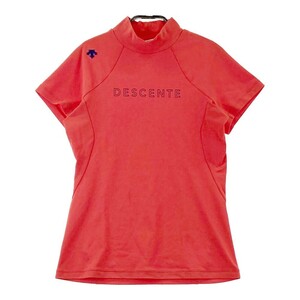 DESCENTE GOLF デサントゴルフ DGWQJA00 ハイネック 半袖Tシャツ レッド系 M [240101090750] ゴルフウェア レディース