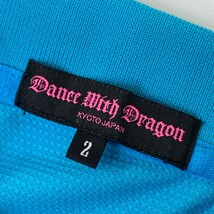 【1円】DANCE WITH DRAGON ダンスウィズドラゴン 半袖ポロシャツ 迷彩 カモフラ ブルー系 2 [240101114532] レディース_画像4