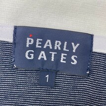 【1円】PEARLY GATES パーリーゲイツ 半袖ポロシャツ ボーダー ネイビー系 1 [240101114739] レディース_画像6