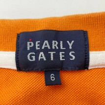 【1円】PEARLY GATES パーリーゲイツ 半袖ポロシャツ オレンジ系 6 [240101117710] メンズ_画像5