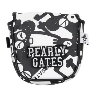 PEARLY GATES パーリーゲイツ ×ニャロメ パターカバー マレット型 総柄 ホワイト系 PT [240101165459] ゴルフウェア