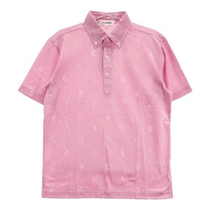 [ новый товар ]M.U SPORTS M You спорт кнопка down рубашка-поло с коротким рукавом общий рисунок розовый серия 48 [240001789710] Golf одежда мужской 