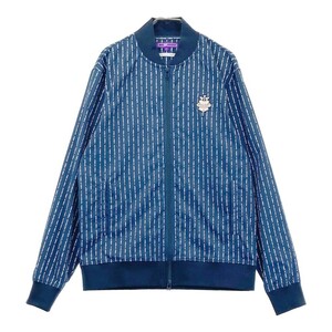 BEAMS GOLF ビームスゴルフ ジップジャケット ロゴストライプ柄 ネイビー系 L [240101165467] ゴルフウェア メンズ