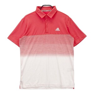 ADIDAS GOLF アディダスゴルフ 半袖ポロシャツ レッド系 0 [240101167130] ゴルフウェア メンズ