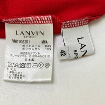 LANVIN SPORT ランバン スポール ハイネック 長袖 Tシャツ ボーダー柄 レッド系 42 [240101170427] ゴルフウェア メンズ_画像4