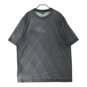 Y-3 ワイスリー DY7220 Aop Football メッシュ 半袖Tシャツ 総柄 ブラック系 M [240101010342] メンズの画像2