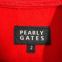 PEARLY GATES パーリーゲイツ ウール混ジップジャケット レッド系 2 [240001593668] ゴルフウェア レディース_画像4