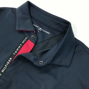 TOMMY HILFIGER GOLF トミー ヒルフィガーゴルフ 半袖ポロシャツ ネイビー系 L [240101169836] ゴルフウェア メンズの画像3