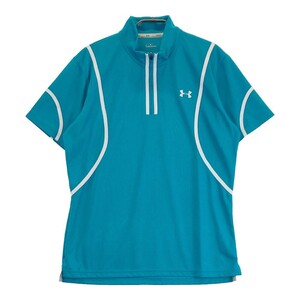 UNDER ARMOUR アンダーアーマー ハーフジップ 半袖Tシャツ ブルー系 LG [240101170110] ゴルフウェア メンズ