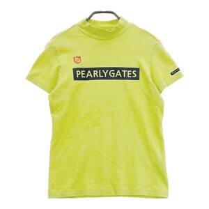 PEARLY GATES パーリーゲイツ ハイネック 半袖Tシャツ イエロー系 1 [240101169154] ゴルフウェア レディース