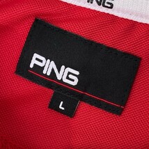 PING ピン 半袖Tシャツ レッド系 L [240101092404] ゴルフウェア レディース_画像3