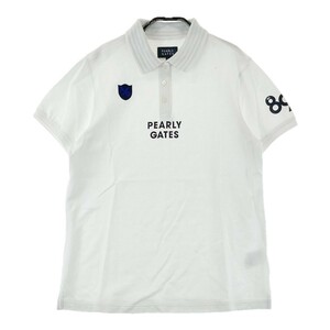 PEARLY GATES パーリーゲイツ 2022年モデル 半袖ポロシャツ ホワイト系 2 [240101017288] ゴルフウェア レディース