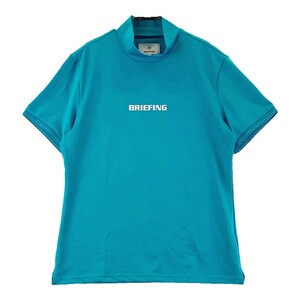 BRIEFING GOLF ブリーフィング 2022年モデル ハイネック 半袖Tシャツ ブルー系 L [240101170703] ゴルフウェア レディース
