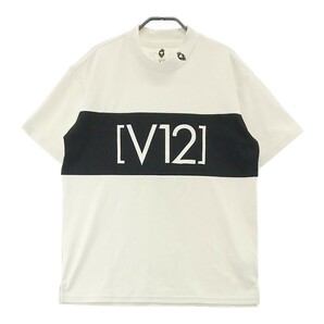 V12 ヴィトゥエルブ 2021年モデル ハイネック 半袖 Tシャツ ホワイト系 M [240001891271] ゴルフウェア メンズの画像1