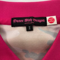 DANCE WITH DRAGON ダンスウィズドラゴン 半袖ポロシャツ スカル カモフラ柄 ピンク系 2 [240101171752] ゴルフウェア レディース_画像4