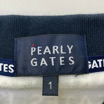 PEARLY GATES パーリーゲイツ ノースリーブポロシャツ ロゴ 総柄 ネイビー系 1 [240101171298] ゴルフウェア レディース_画像4
