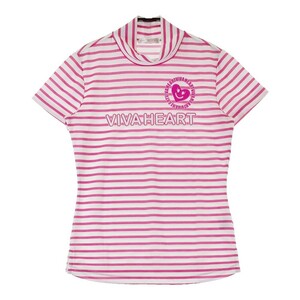 VIVA HEART ビバハート ハイネック 半袖Tシャツ ピンク系 40 [240101171055] ゴルフウェア レディース